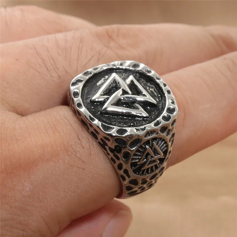 Valknut Titanium Steel Ring - Angel's House of Design Co.