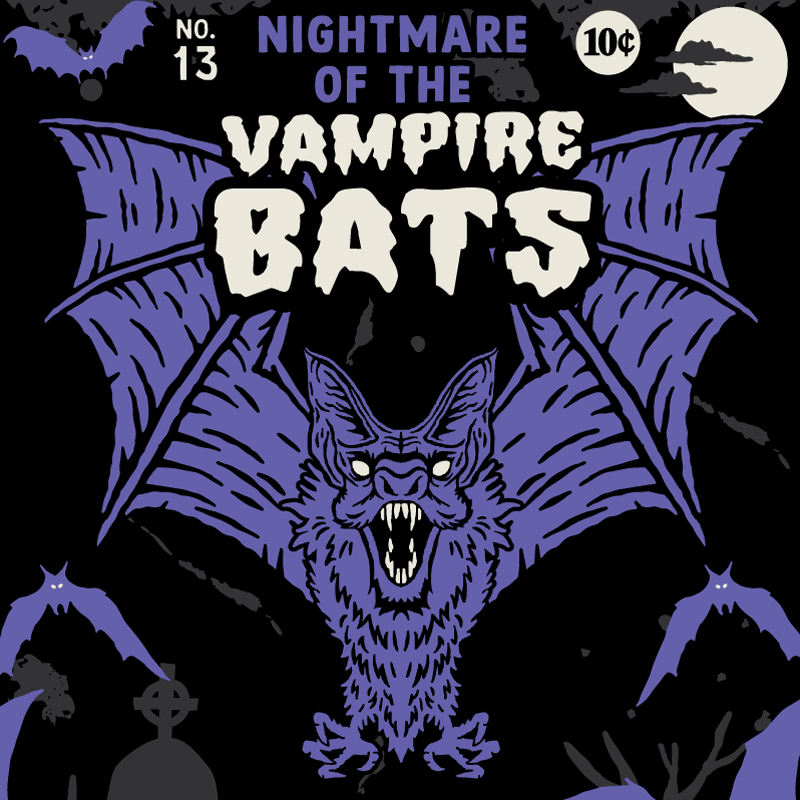Vampire Bats Crew Socks - Angel's House of Design Co.