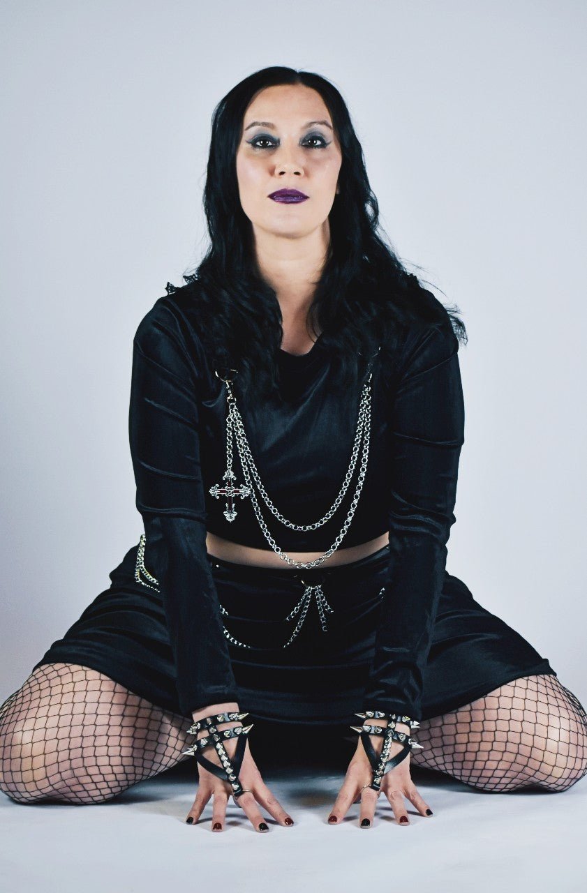 Vampire Cross Velvet Crop - Angel's House of Design Co.