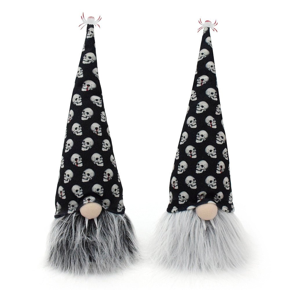 Vampire Gnome with Skull Gnome Hat - Angel's House of Design Co.