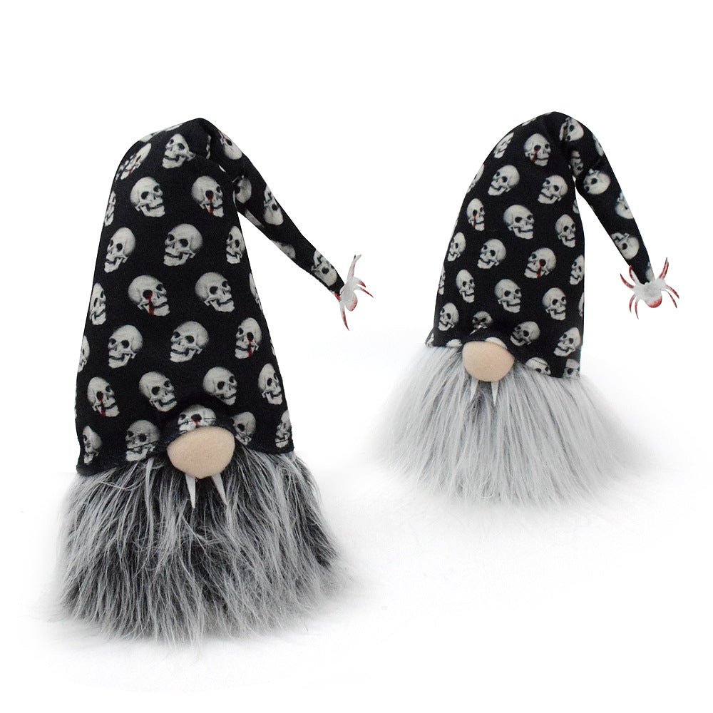 Vampire Gnome with Skull Gnome Hat - Angel's House of Design Co.