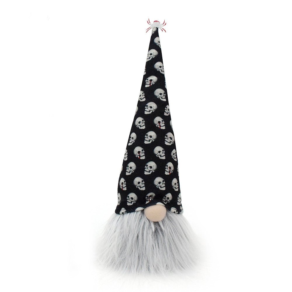 Vampire Gnome with Skull Gnome Hat - Angel's House of Design Co.