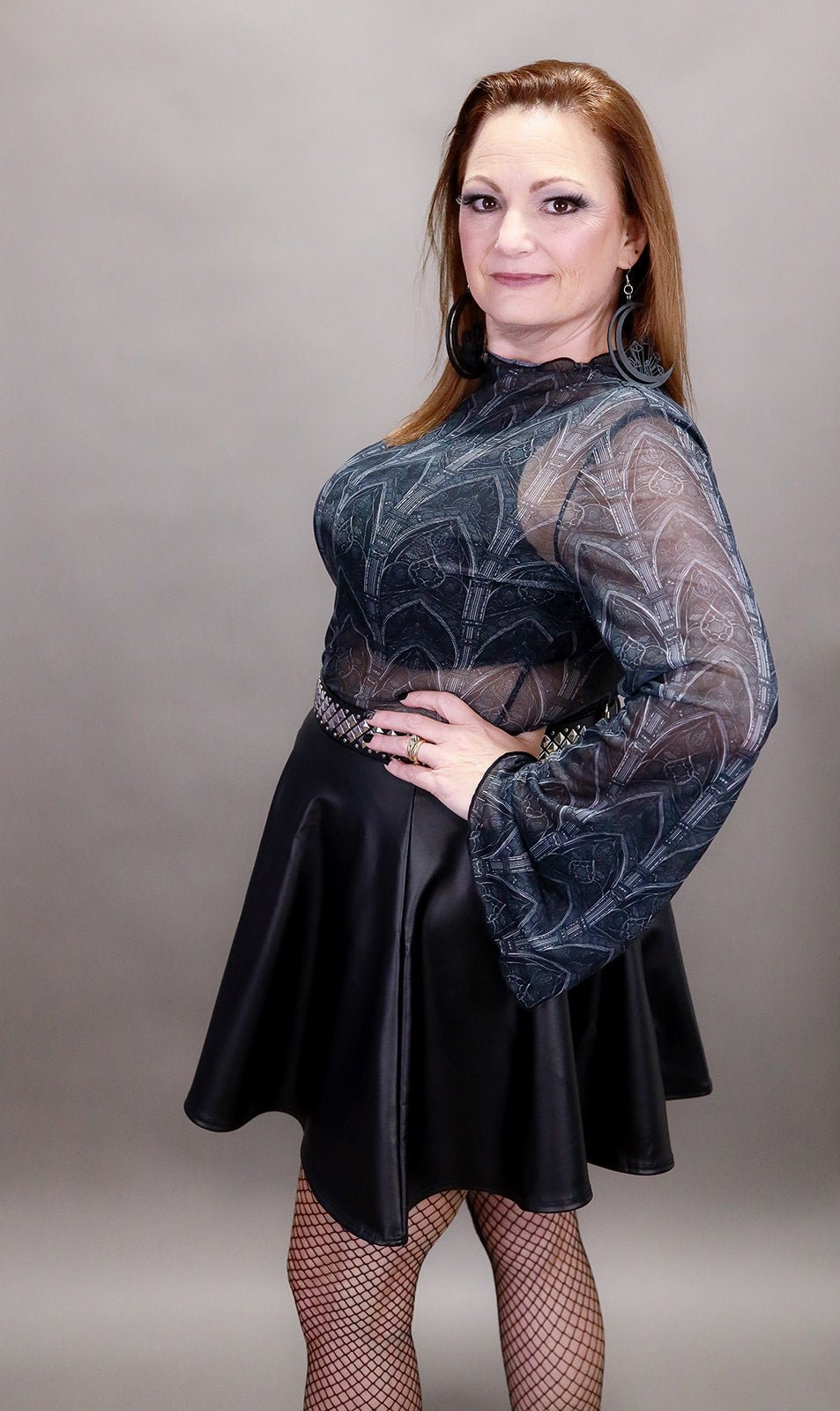 Vegan Leather Circle Skirt - Angel's House of Design Co.