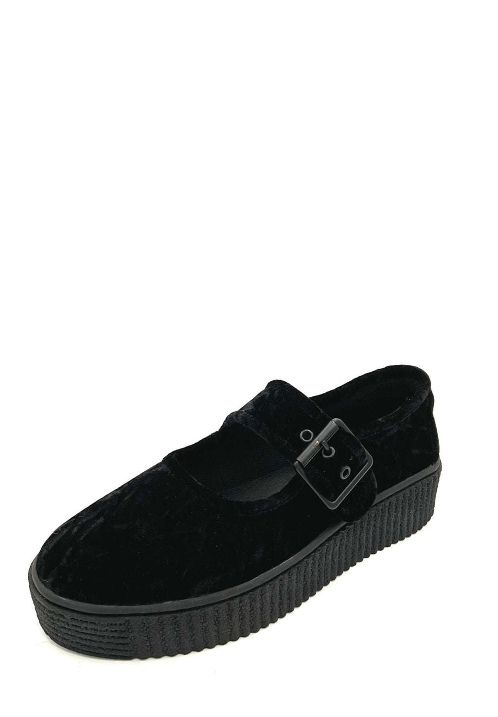 Velvet Crush Maryjane Sneaker - Black - Angel's House of Design Co.