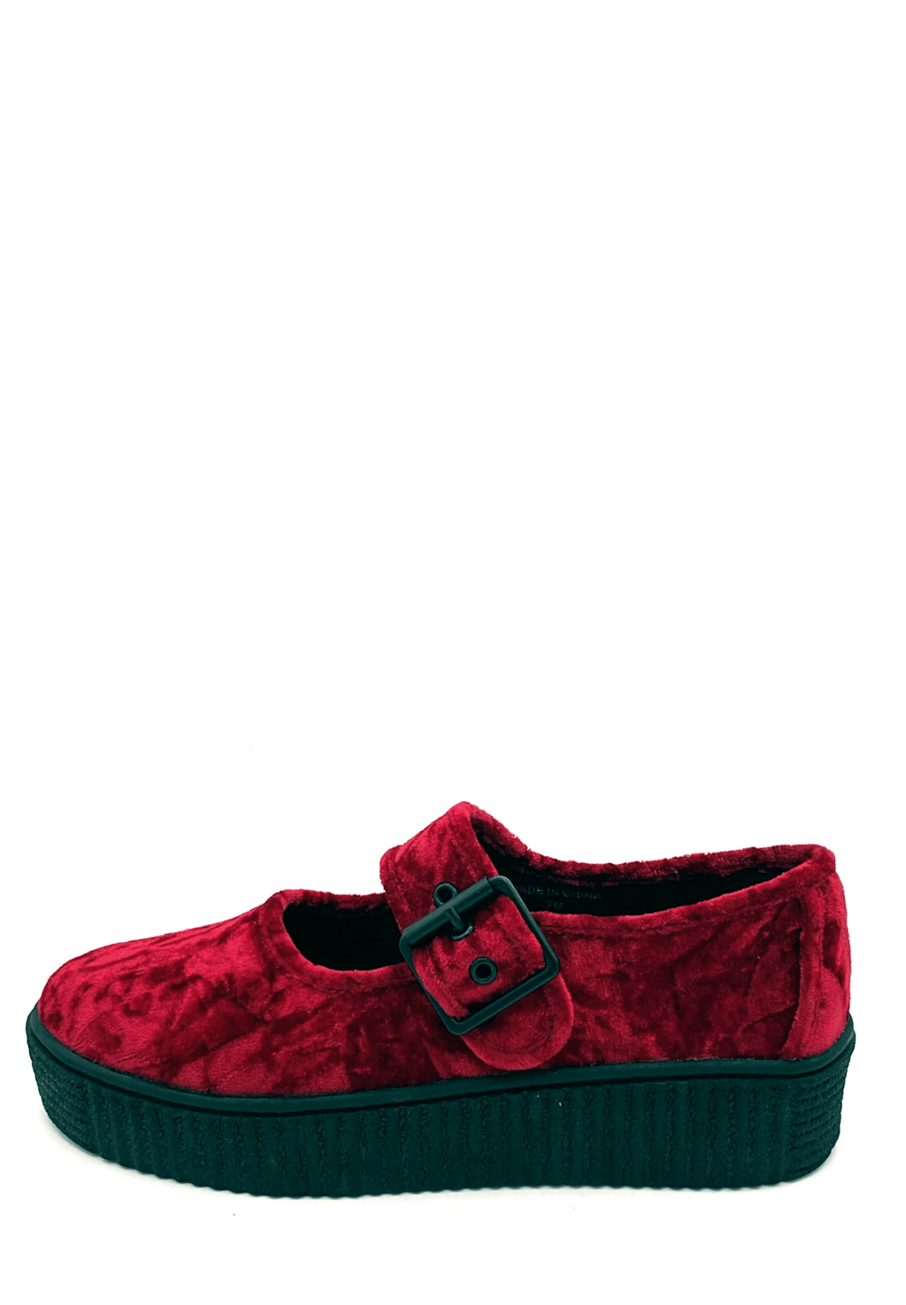 Velvet Crush Maryjane Sneaker - Oxblood - Angel's House of Design Co.