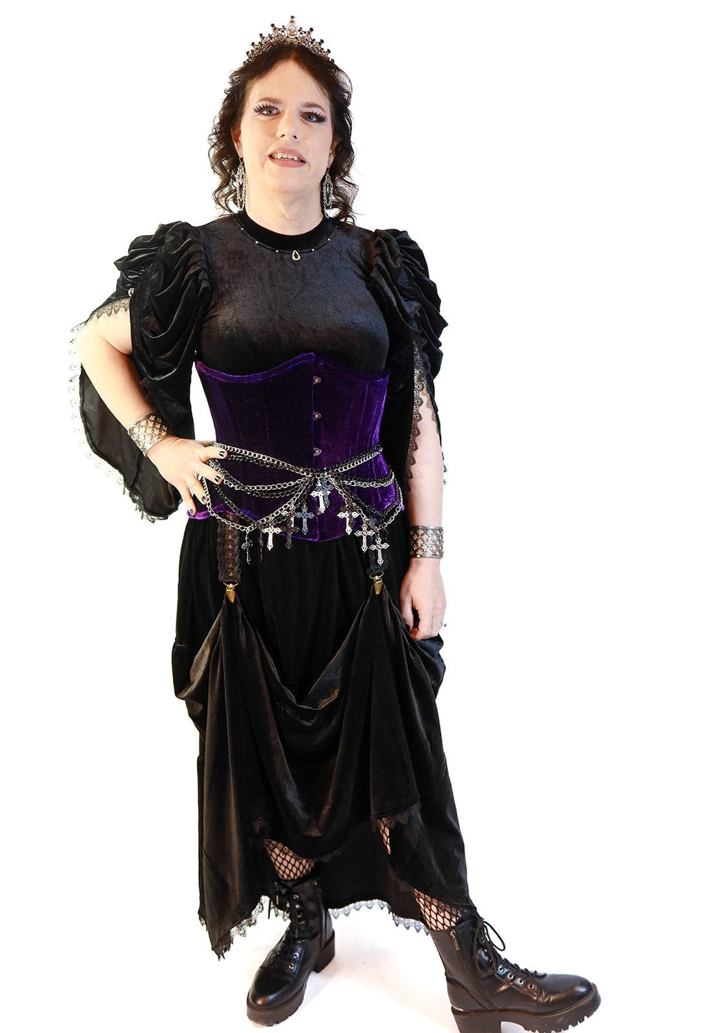 Velvet Pick Up Skirt - Angel's House of Design Co.