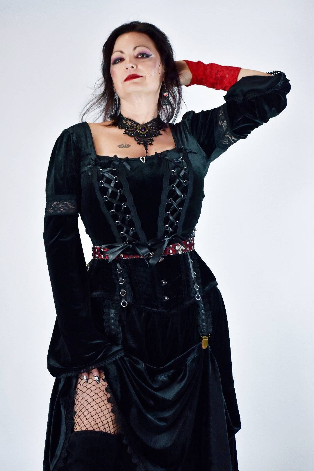 Velvet Pick Up Skirt - Angel's House of Design Co.