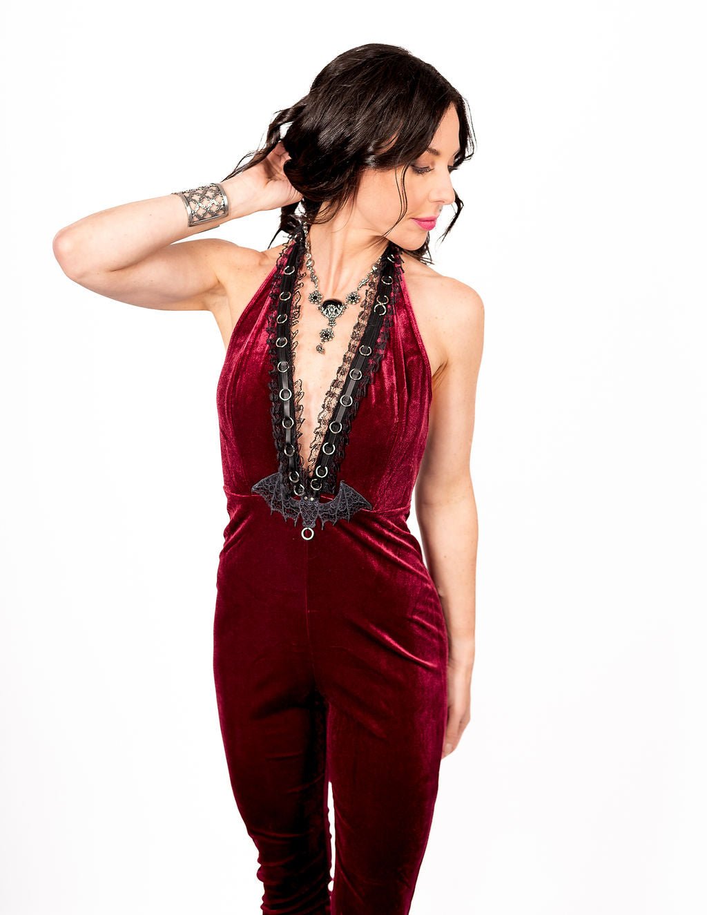 Velvet Vamp Catsuit - Angel's House of Design Co.