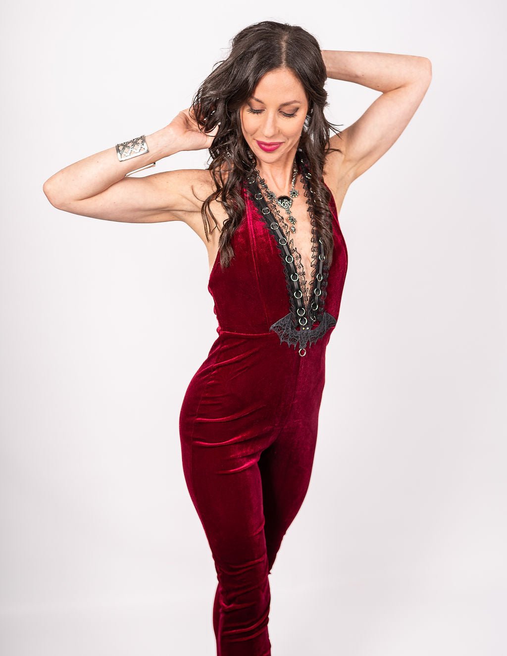 Velvet Vamp Catsuit - Angel's House of Design Co.