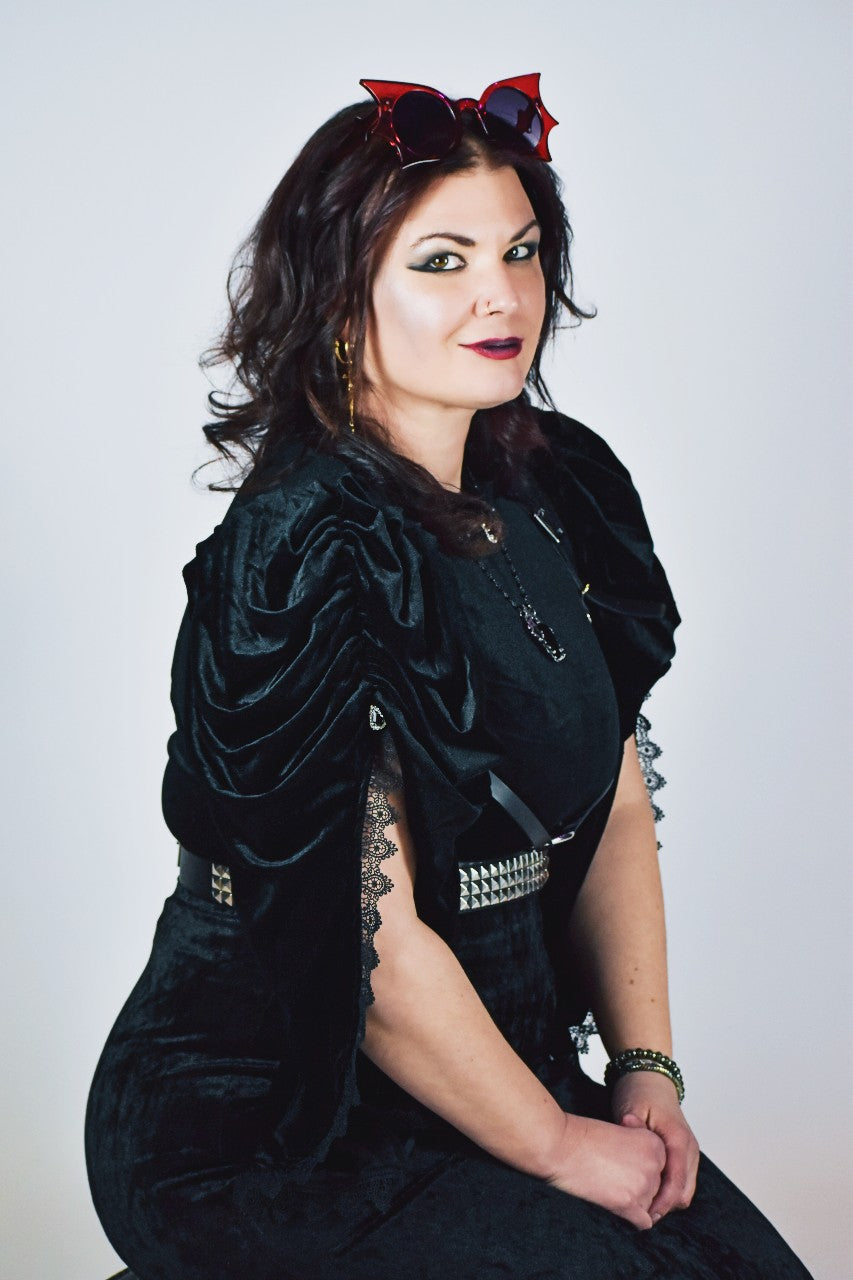 Black Goth Queen Top