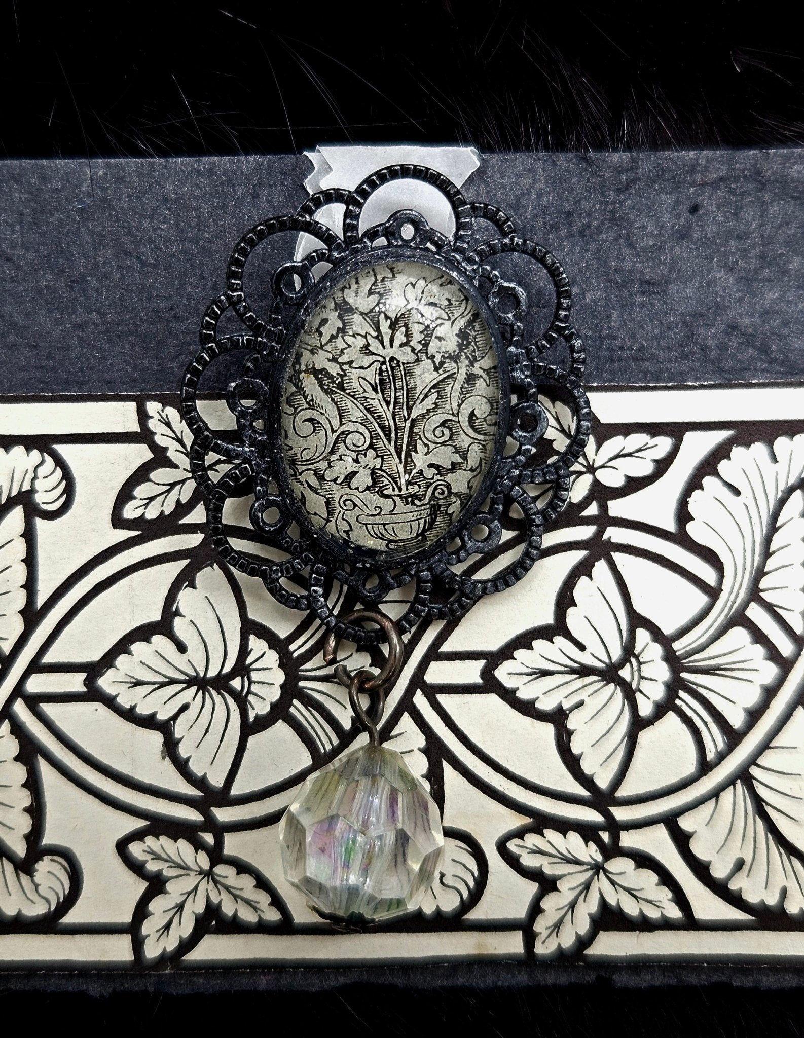 Victorian Secrets Brooch/Pin by Boneafide Arts - Angel's House of Design Co.