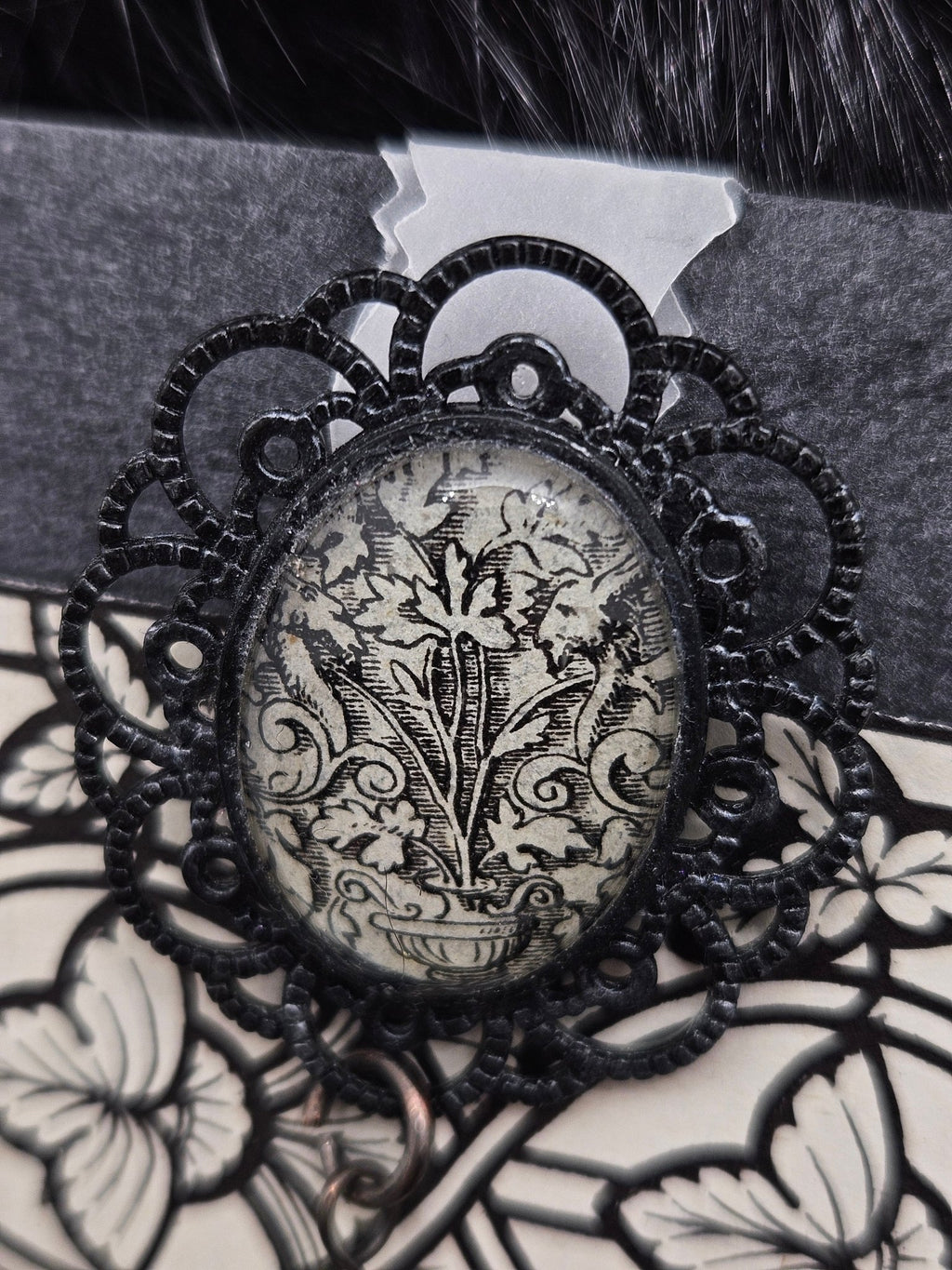 Victorian Secrets Brooch/Pin by Boneafide Arts - Angel's House of Design Co.