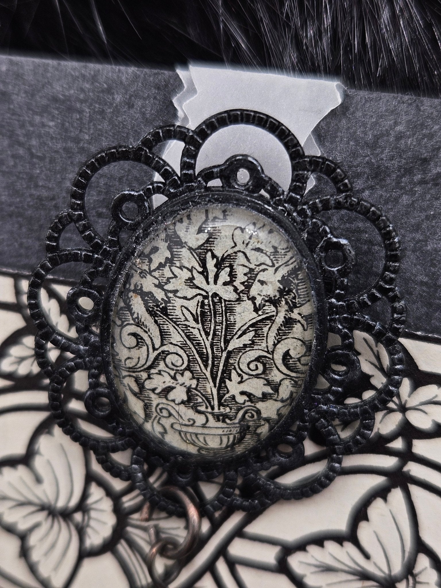 Victorian Secrets Brooch/Pin by Boneafide Arts - Angel's House of Design Co.