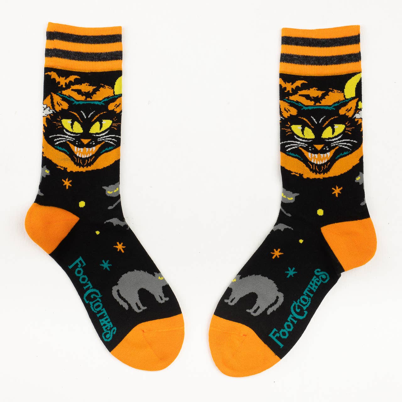 Vintage Black Cat Crew Socks - Angel's House of Design Co.
