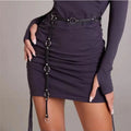 Waist Chain With Double Buckle Vegan Leather Waist Accessory - Angel's House of Design Co.