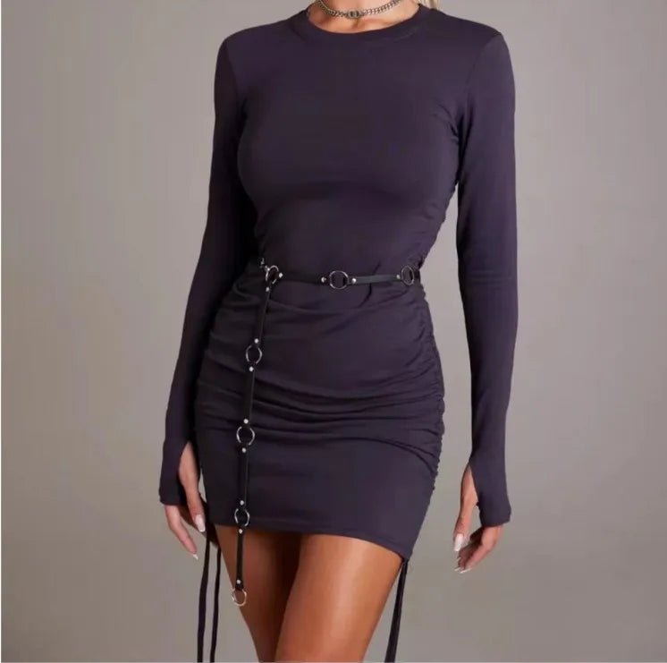 Waist Chain With Double Buckle Vegan Leather Waist Accessory - Angel's House of Design Co.