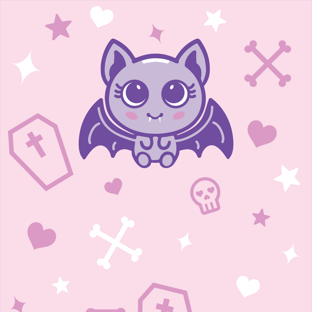 Widdle Bat Guy Crew Socks - Angel's House of Design Co.