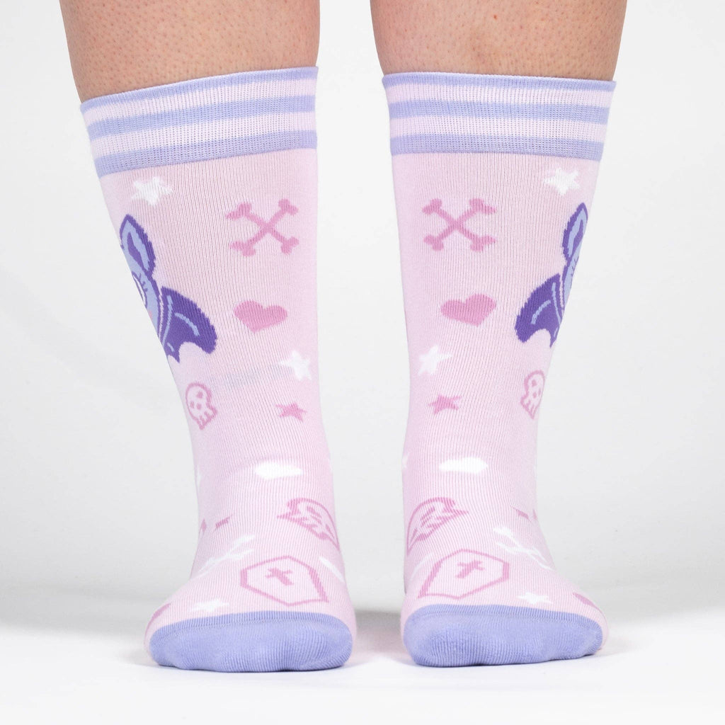 Widdle Bat Guy Crew Socks - Angel's House of Design Co.