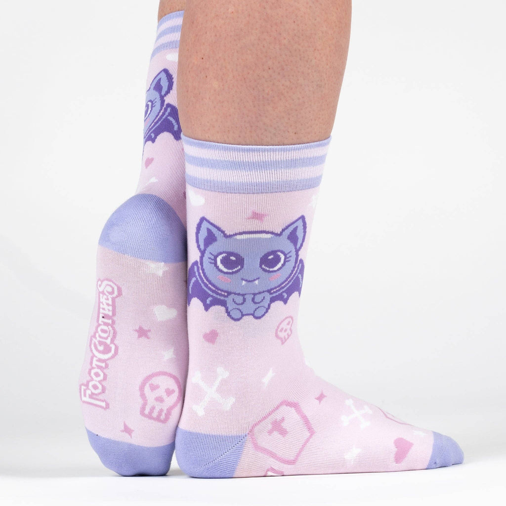 Widdle Bat Guy Crew Socks - Angel's House of Design Co.