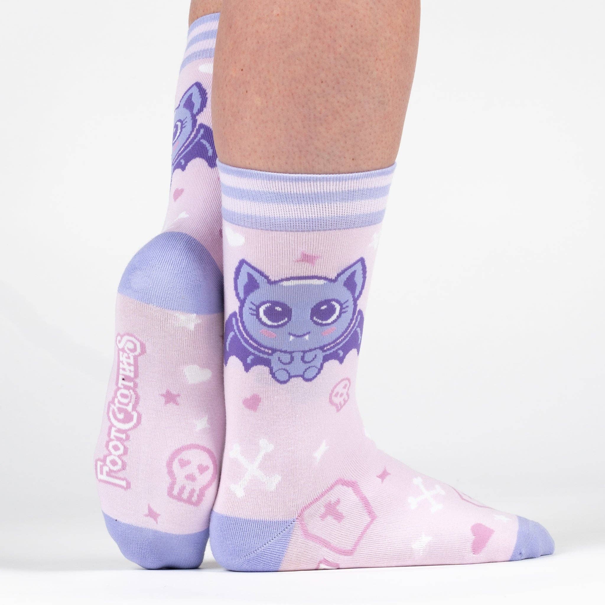 Widdle Bat Guy Crew Socks - Angel's House of Design Co.
