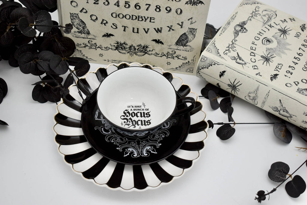 Witch Intention Hocus Pocus Teacup and Saucer - Angel's House of Design Co.