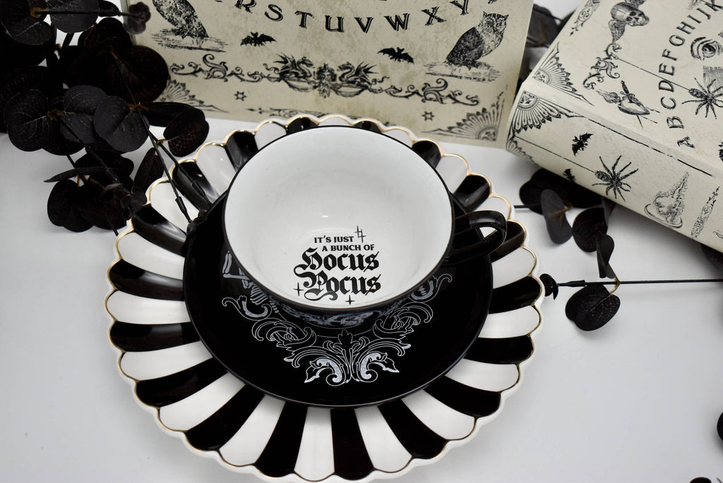 Witch Intention Hocus Pocus Teacup and Saucer - Angel's House of Design Co.