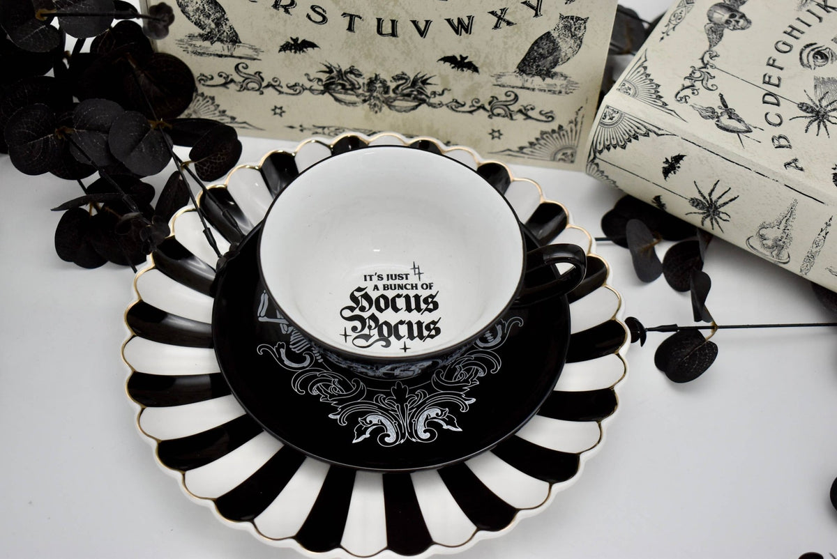 Witch Intention Hocus Pocus Teacup and Saucer - Angel's House of Design Co.