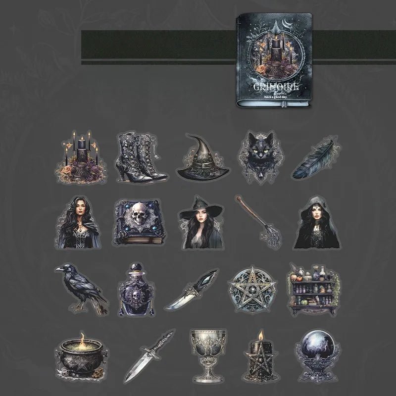 Witchy Grimoire Sticker Book - Angel's House of Design Co.