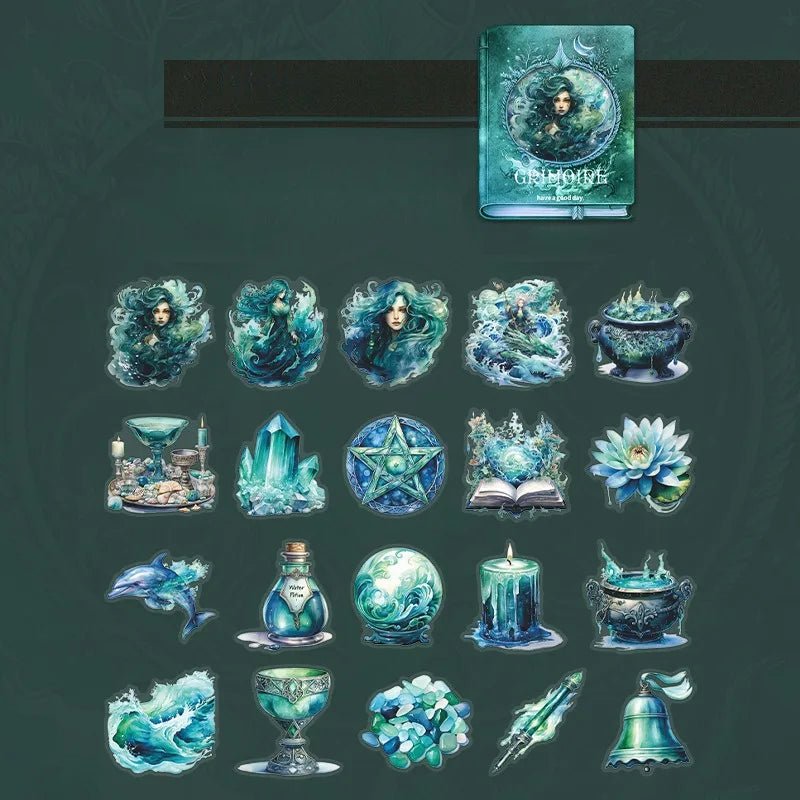 Witchy Grimoire Sticker Book - Angel's House of Design Co.