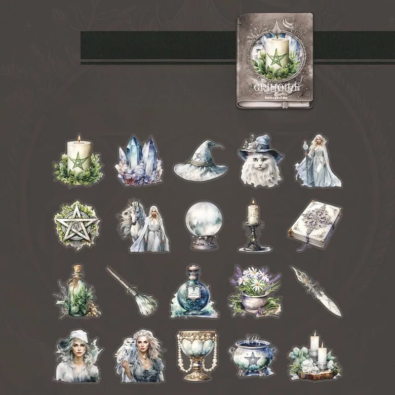 Witchy Grimoire Sticker Book - Angel's House of Design Co.