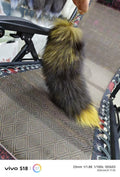 Yellow Fox Tail with Key Ring - Angel's House of Design Co.