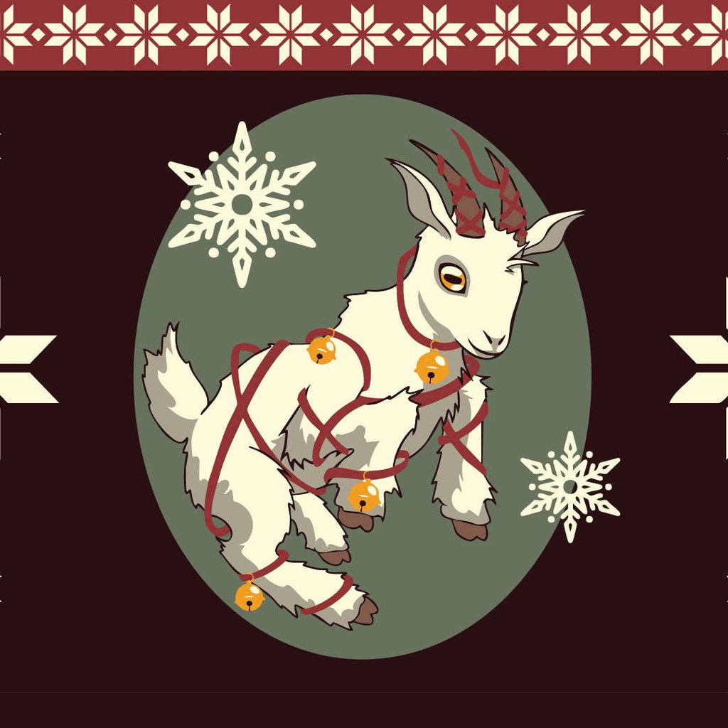 Yule Goat Crew Socks - Angel's House of Design Co.